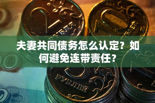 济南夫妻共同债务怎么认定？如何避免连带责任？