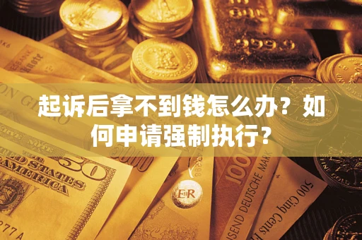 济南起诉后拿不到钱怎么办？如何申请强制执行？