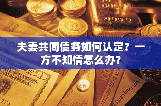 济南夫妻共同债务如何认定？一方不知情怎么办？