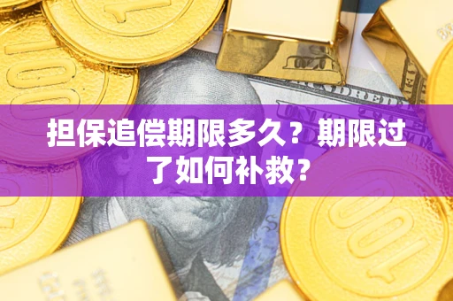 济南担保追偿期限多久？期限过了如何补救？
