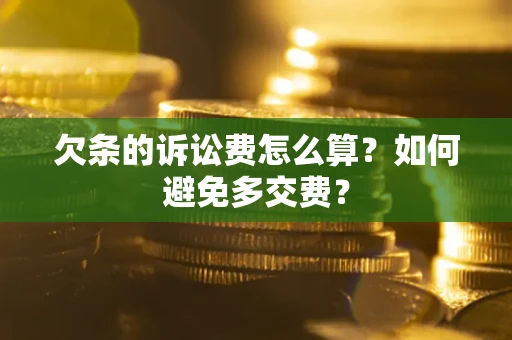 济南欠条的诉讼费怎么算？如何避免多交费？