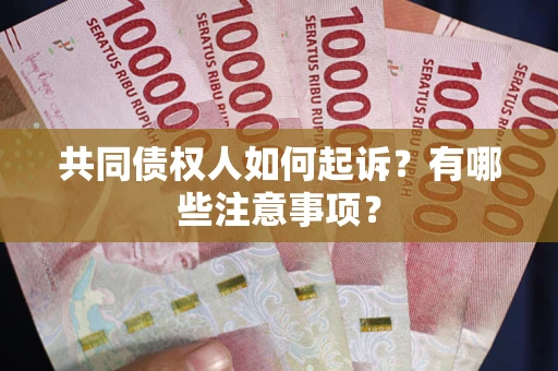 济南共同债权人如何起诉？有哪些注意事项？