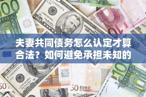 济南夫妻共同债务怎么认定才算合法？如何避免承担未知的债务风险？